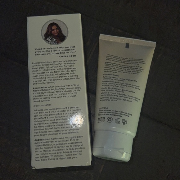 PUR XO Nabela Reset Detoxifying Face Mask with Turmeric NEW In Box FULL Size - Picture 2 of 2